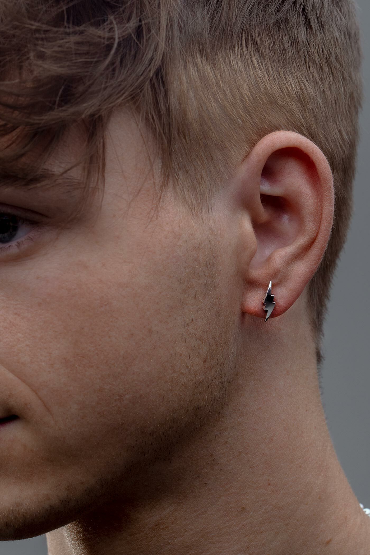 Shazam Stud Earring, 15MM