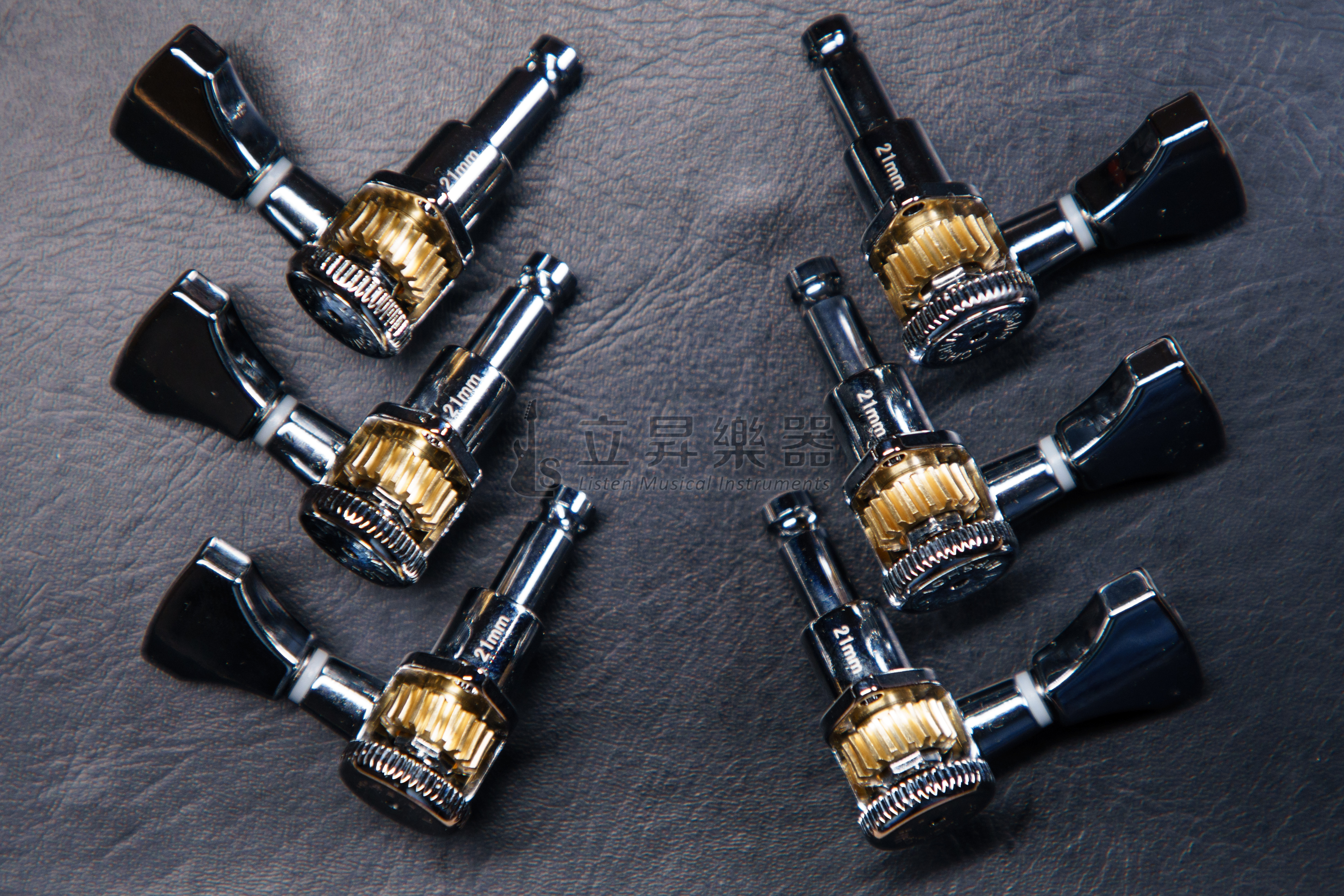 HIPSHOT GUITAR TUNER UPGRADE KIT 3+3 銀色 鎖定式電吉他弦鈕 6K2GL0C PRS可用