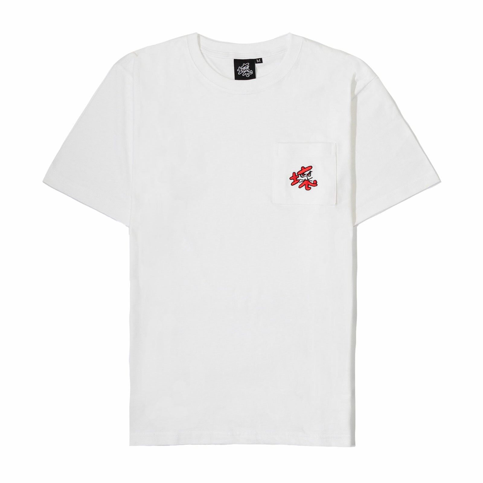 Bad Embroidered Logo Pocket T-Shirt, White