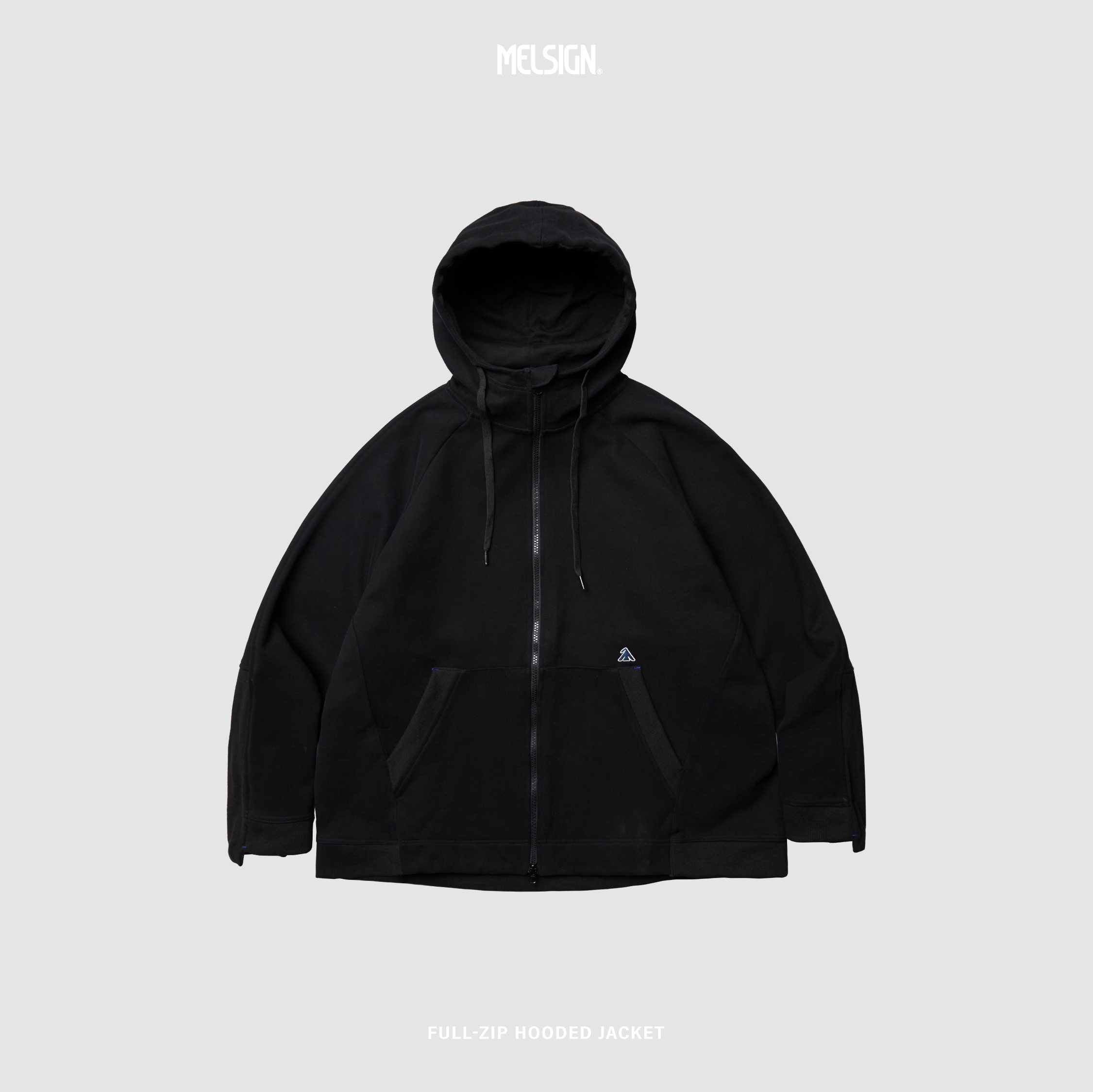 MELSIGN - Full-Zip Hooded Jacket - Black