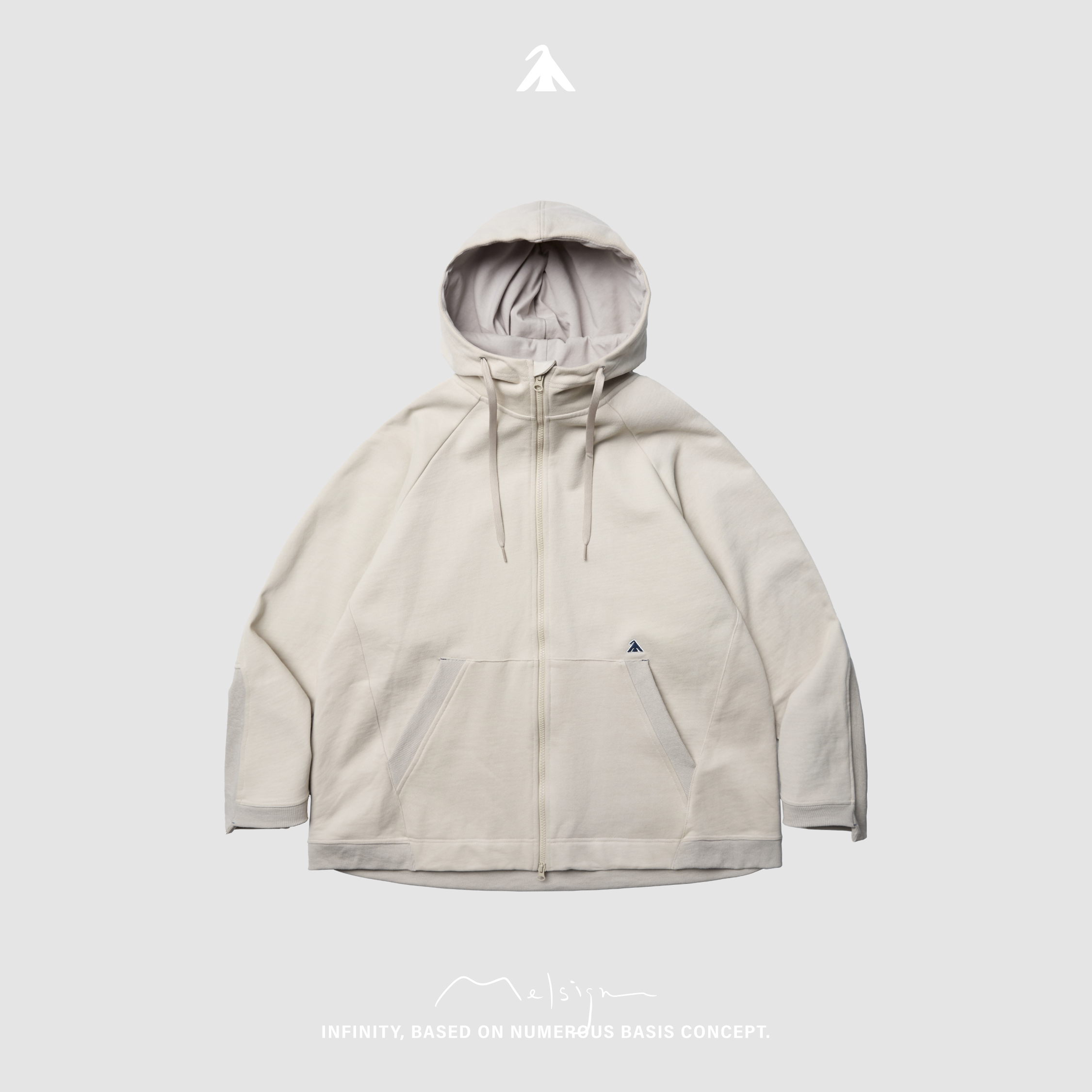MELSIGN - Full-Zip Hooded Jacket - Bone