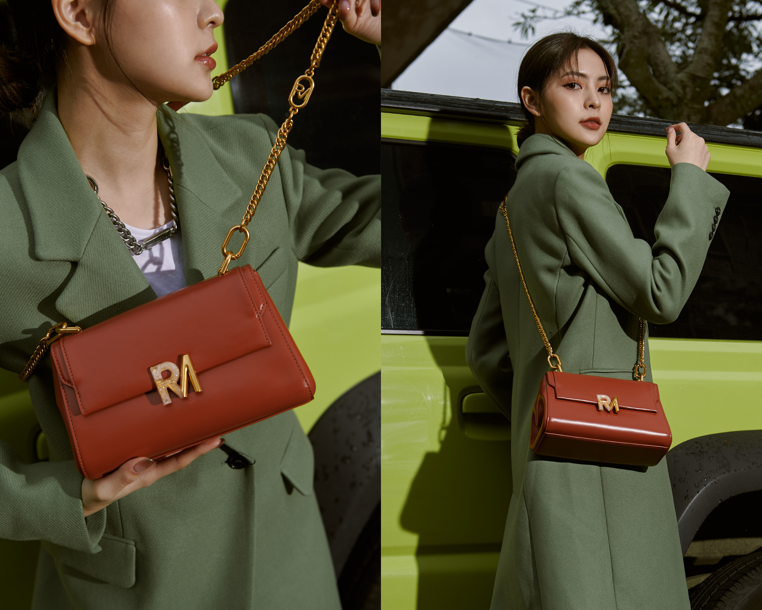 譚雅精靈斜背包Ｌ：  聖誕專屬色系，陪妳度過寒冷冬日