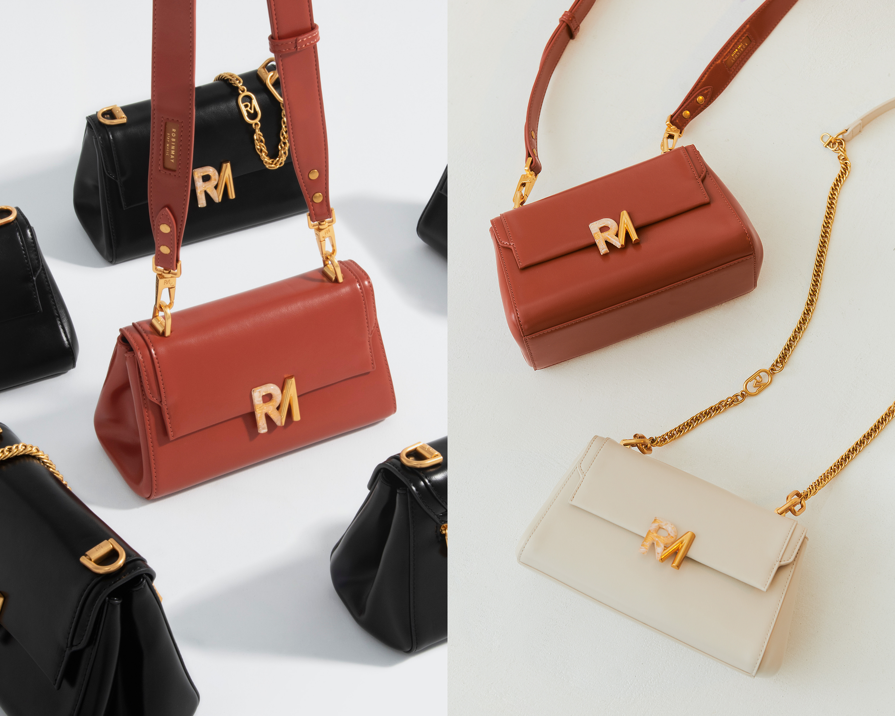 譚雅精靈斜背包本次推出「南瓜紅」色。