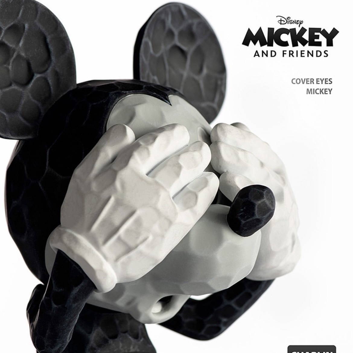 MGL TOYS x POP SUNDAY 木雕塑家 黑白米奇 公仔 現貨