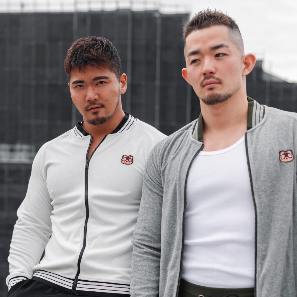 Taoru Zip 毛巾長袖外套 雪白色