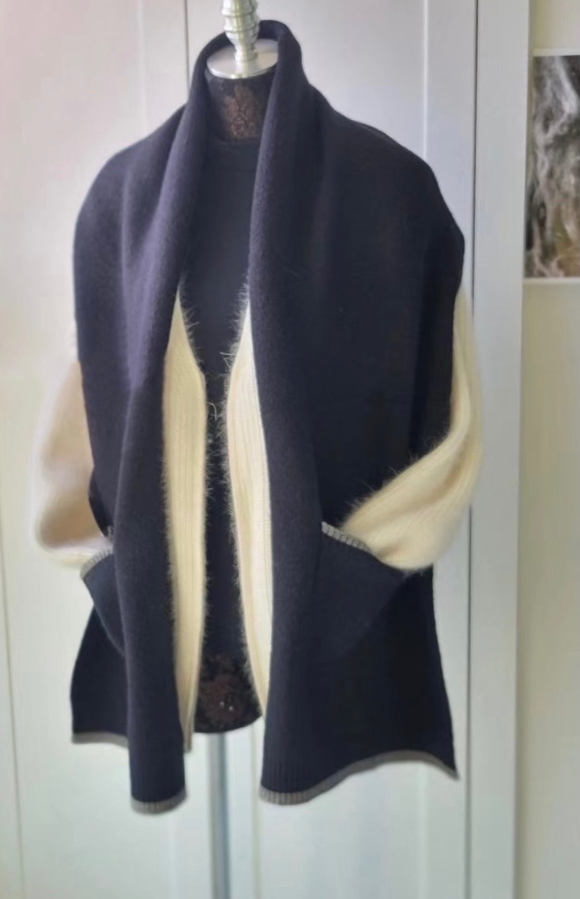 極親膚口袋圍巾