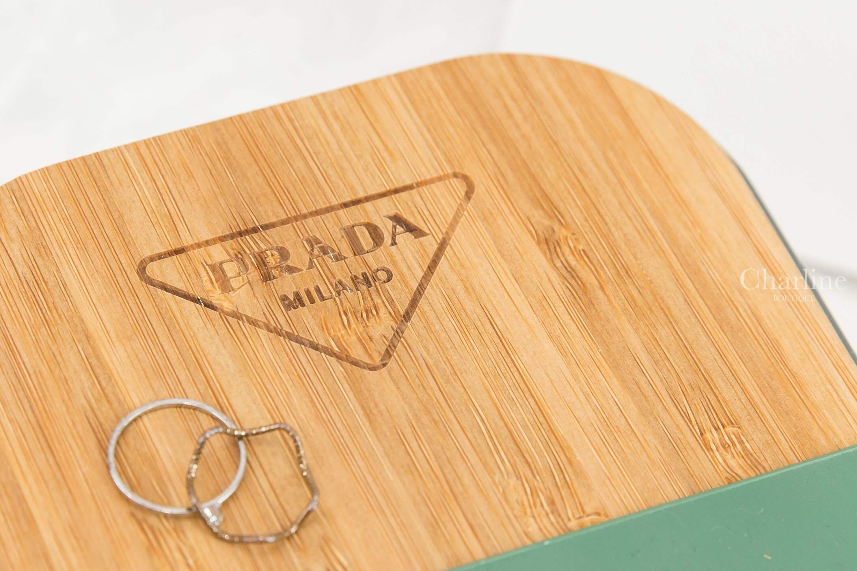 Prada Stainless Steel Sandwich Box 金屬灰竹蓋不鏽鋼三明治盒
