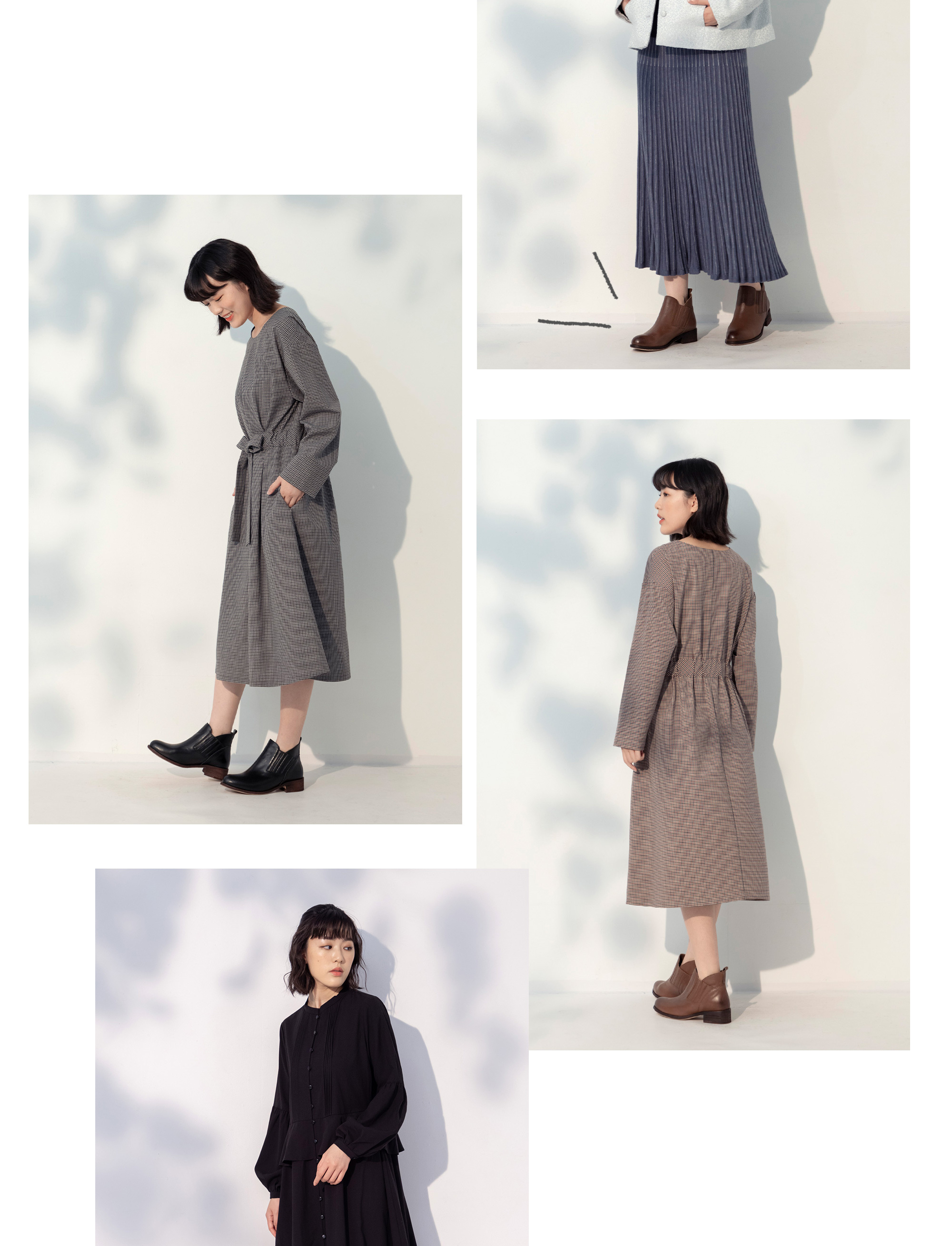 曠野之聲低跟真皮靴