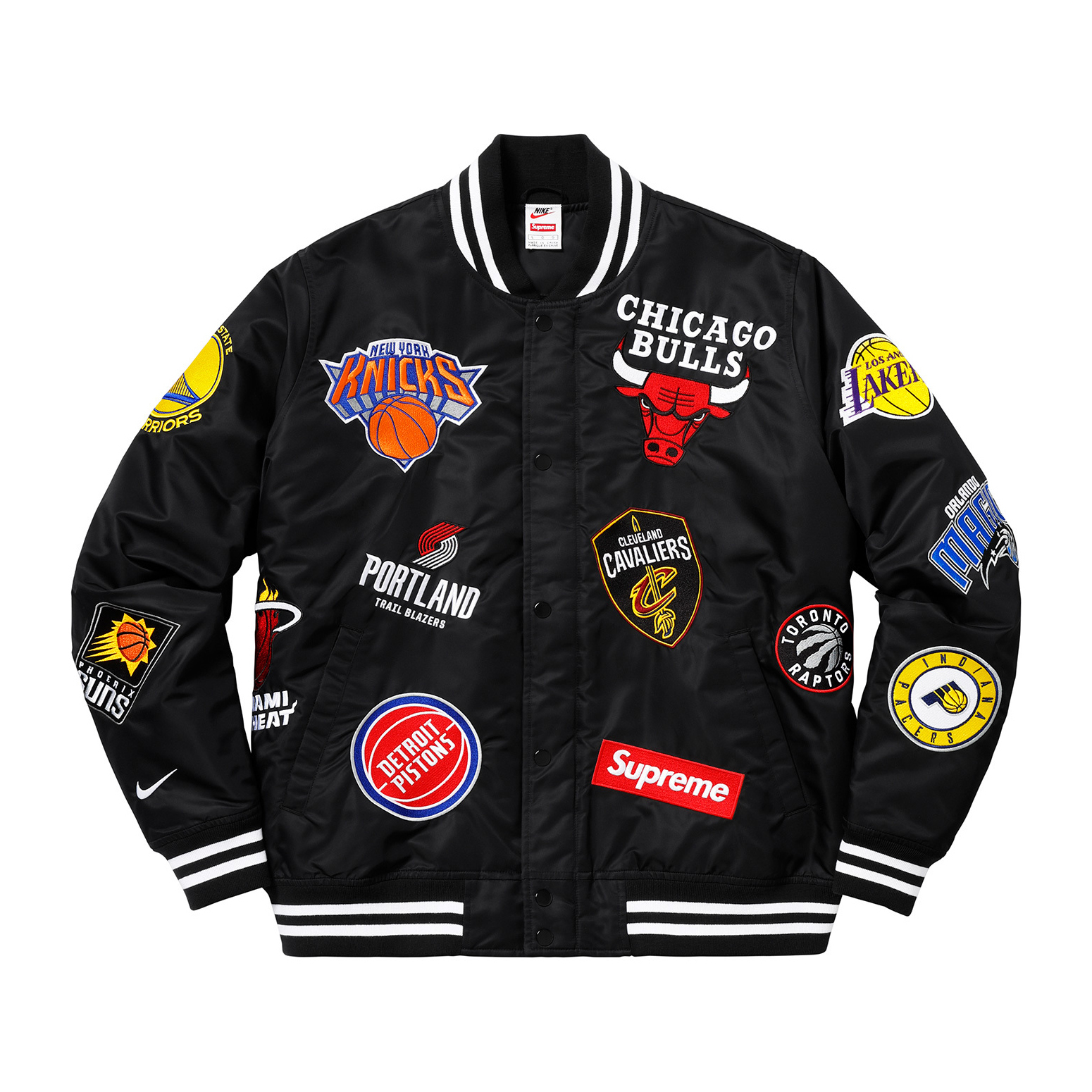 SUPREME NIKE/NBA TEAMS WARM-UP JACKET BLACK