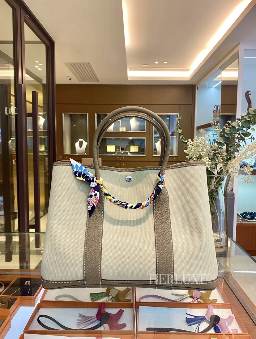 Garden party 36 8L beton/ 18 etoupe canvas W