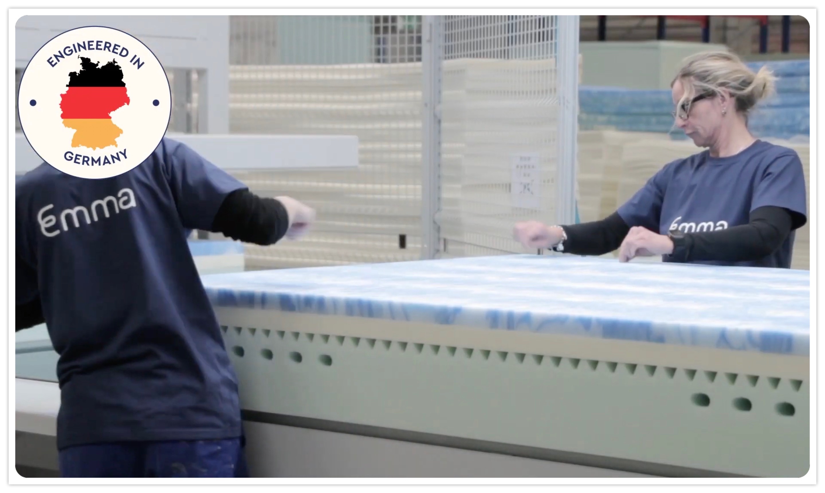 德國Emma泡綿堆疊示意圖