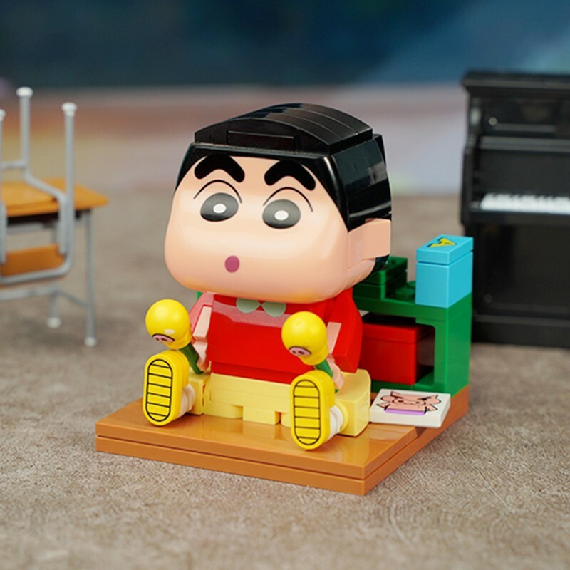 蠟筆小新正版授權拼裝積木: 野原新之助