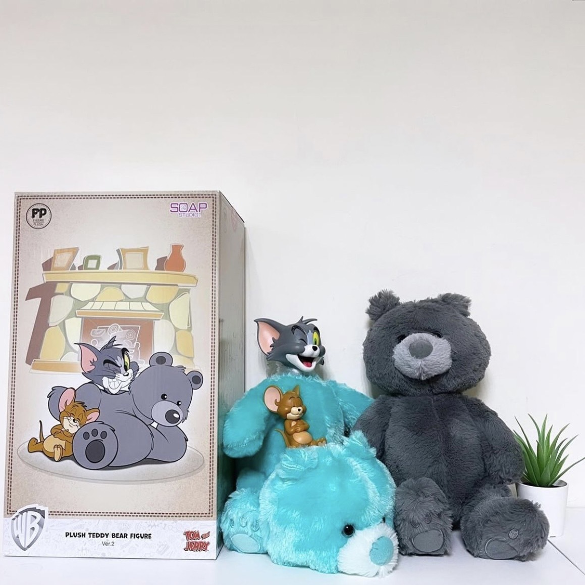 Soap Studio Tom & Jerry Figure Plush Teddy Blind Box 湯姆貓和傑利鼠 毛絨泰迪熊公仔 盲盒 第二彈
