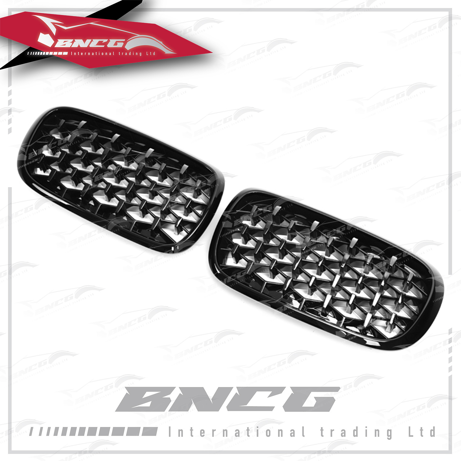 寶馬BMW F15 X5 F16 X6 F85 X5M F86 X6M 改裝 ABS 滿天星款 水箱罩 亮黑 亮銀