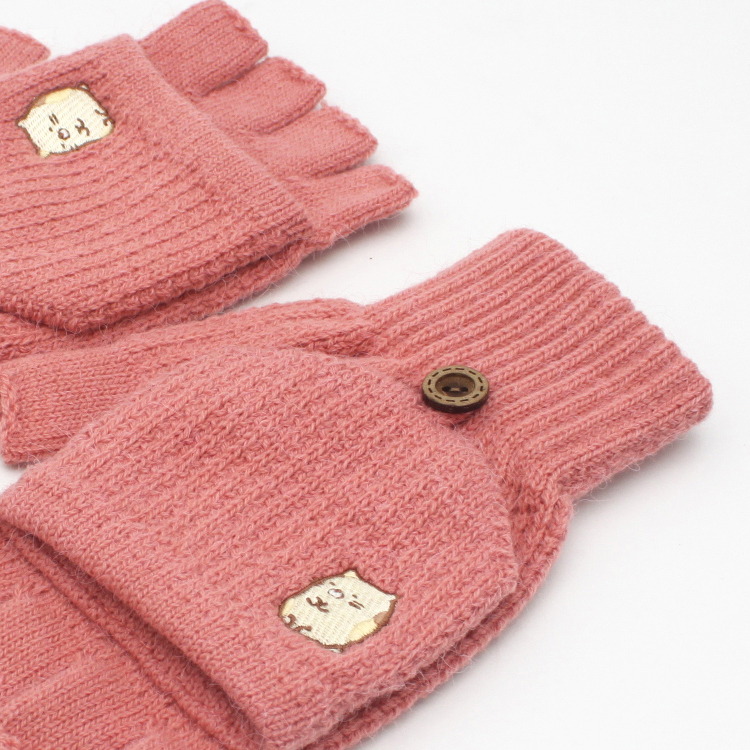 【肌暖】台灣製 正版授權 角落生物刺繡釣魚手套丨SUG030H-034H