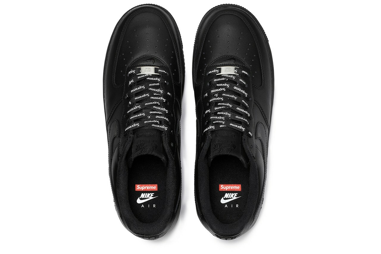 Supreme x Nike Air Force 1 Low 聯名款黑男女鞋CU9225-001 [台灣