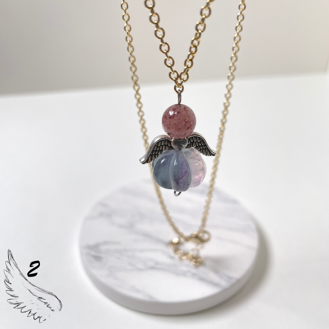 112102草莓晶/天然/水晶/飾品/項鏈/耳環/手作/聖誕/聖誕節/新年