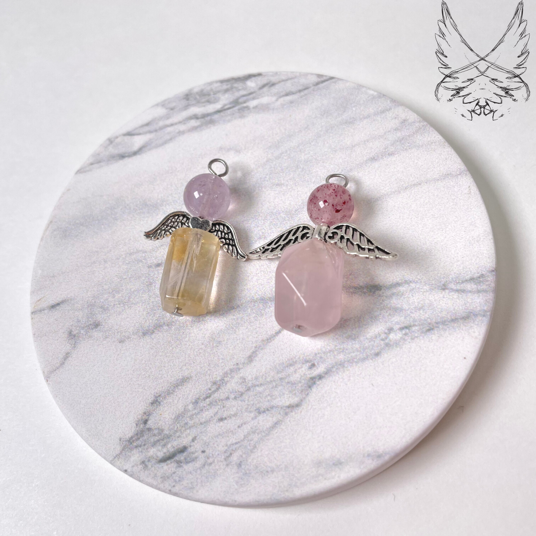 112110草莓晶/天然水晶/飾品/項鏈/耳環/手作/聖誕/聖誕節/新年