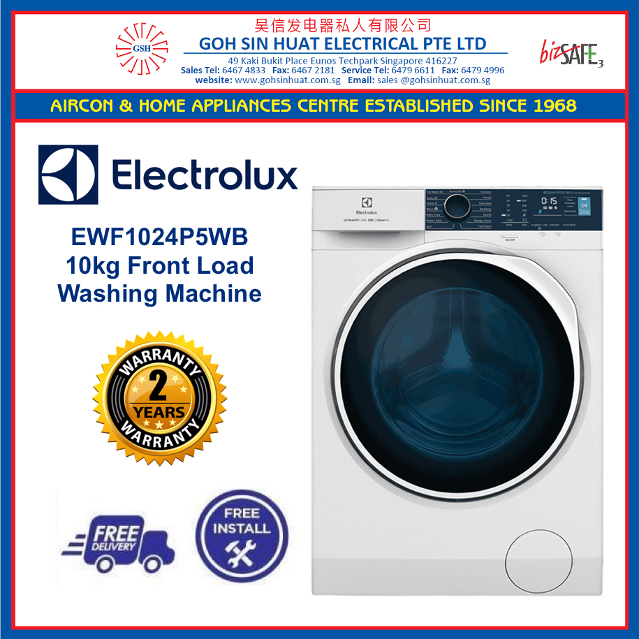 Electolux EWF1024P5WB 10KG Front Load Washing Machine