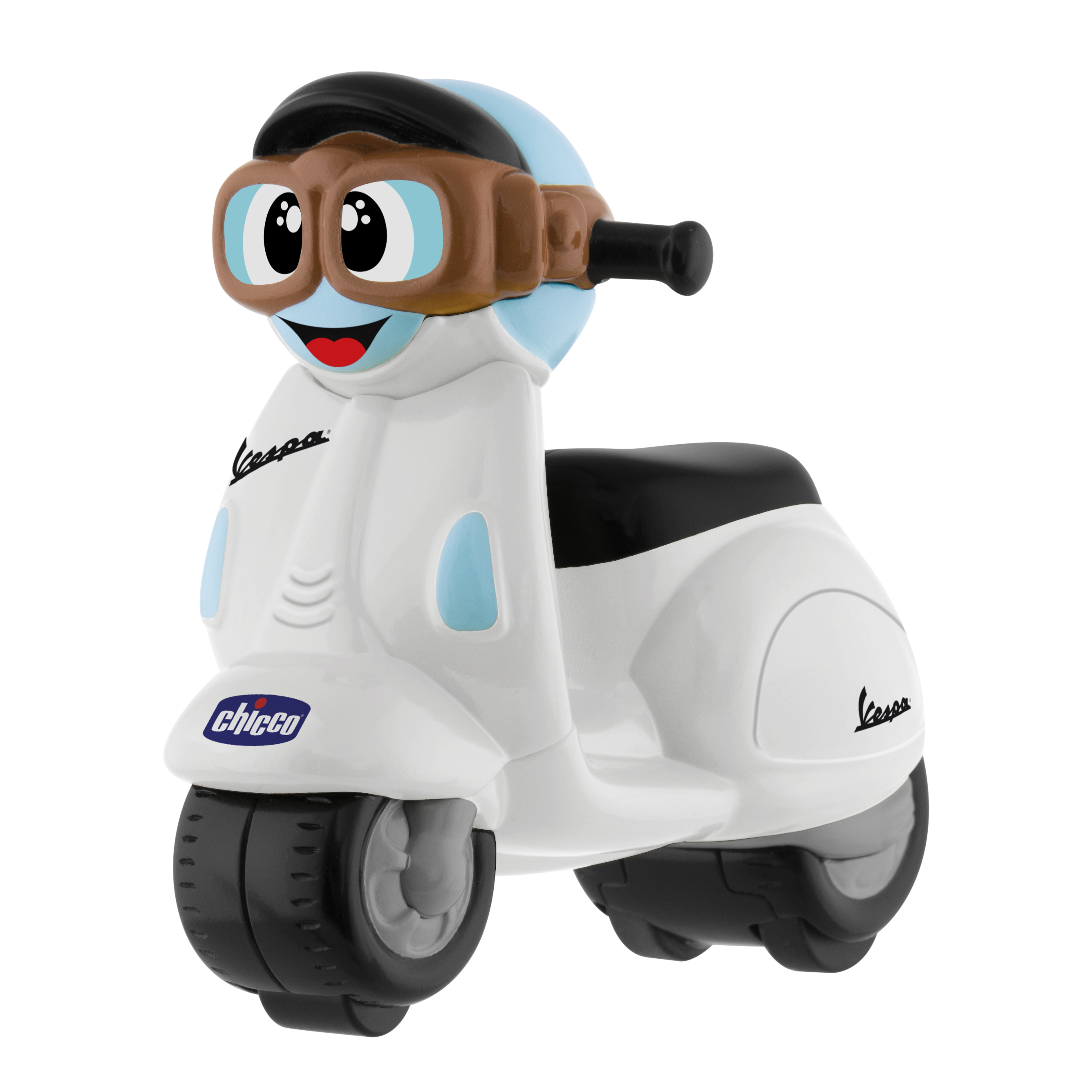 迷你偉士牌迴力摩托車-白