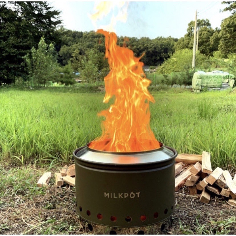 韓國Milkpot stove 390大焚火爐牛奶爐焚火台火爐營火爐露營野營