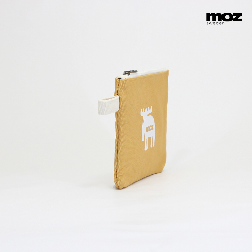 moz瑞典小駝鹿手拿化妝收納包(黃)