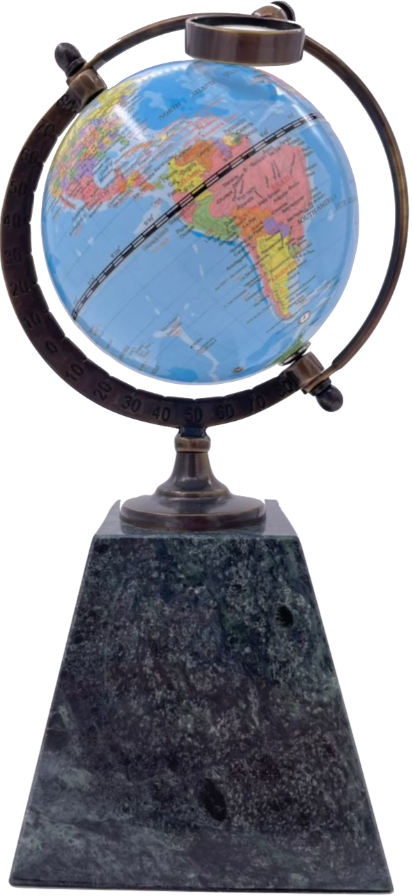 vintage globe trophy