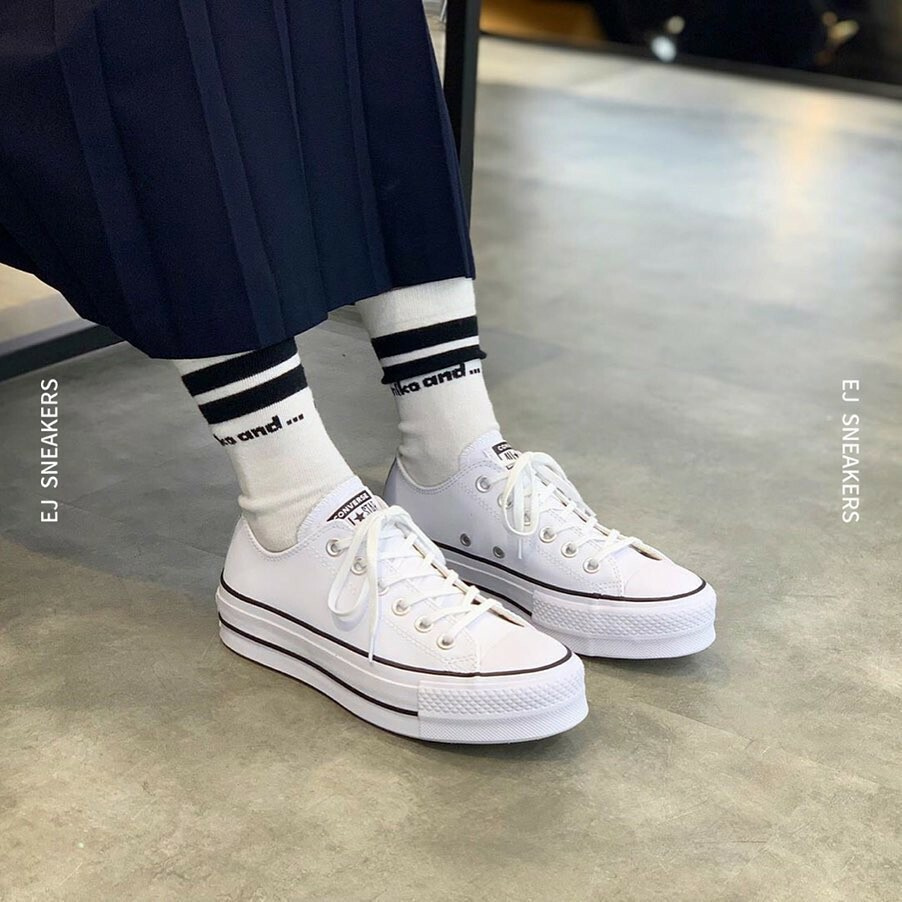 CONVERSE ALL STAR 厚底 增高 帆布 黑白 560250C 白黑 560251C / 調貨