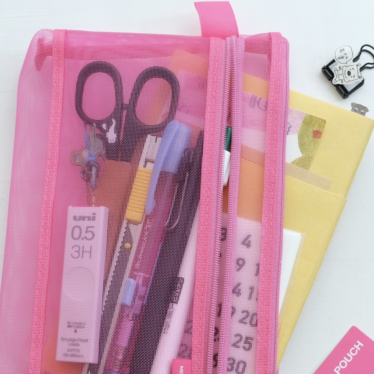 CL 細網筆袋 收納袋 5種顏色｜MIDORI 日本