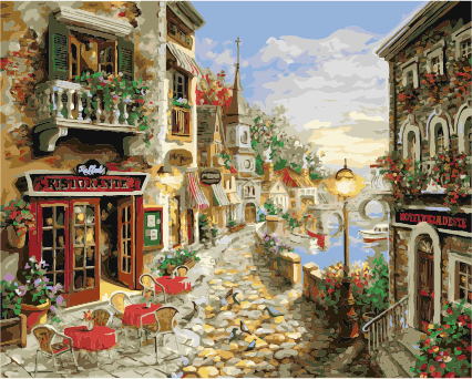 【DTR7113】醉夢萊茵河50*65cm