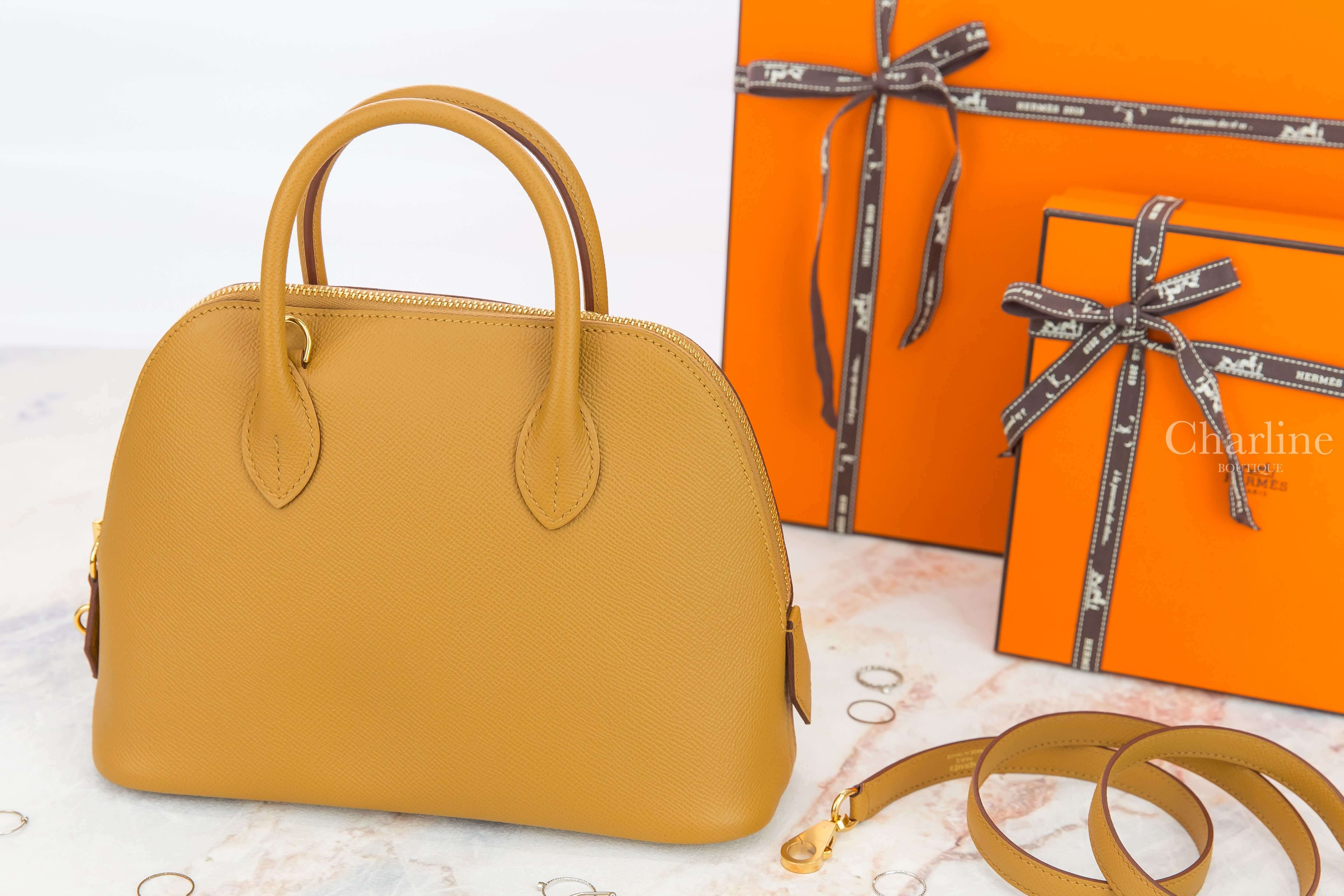 Hermès Sac Bolide 1923 25cm 2S Sesame Veau Epsom Z刻芝麻黃金釦手提肩背包-Charline Boutique 精品代購