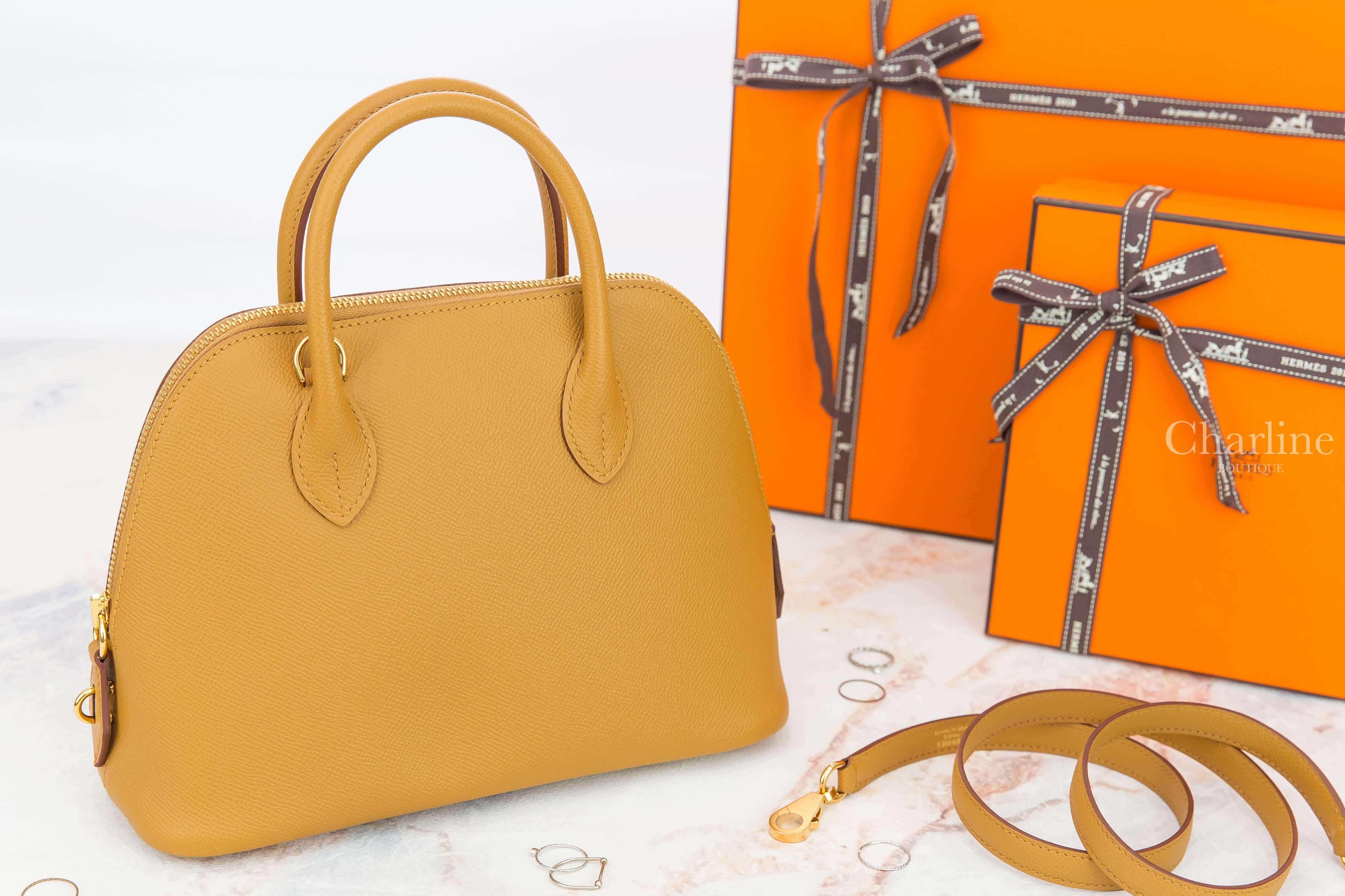 Hermès Sac Bolide 1923 25cm 2S Sesame Veau Epsom Z刻芝麻黃金釦手提肩背包-Charline Boutique 精品代購