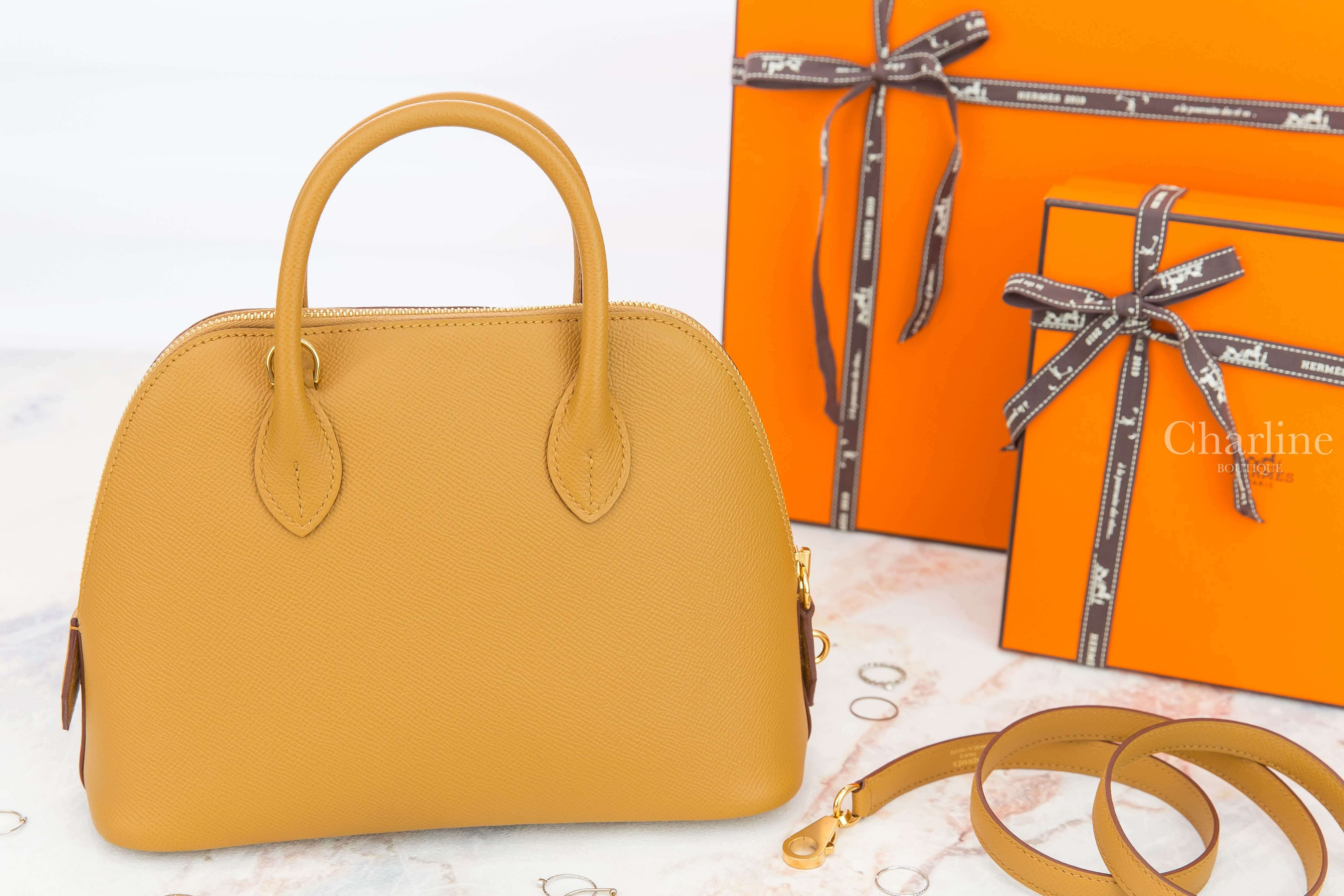 Hermès Sac Bolide 1923 25cm 2S Sesame Veau Epsom Z刻芝麻黃金釦手提肩背包-Charline Boutique 精品代購