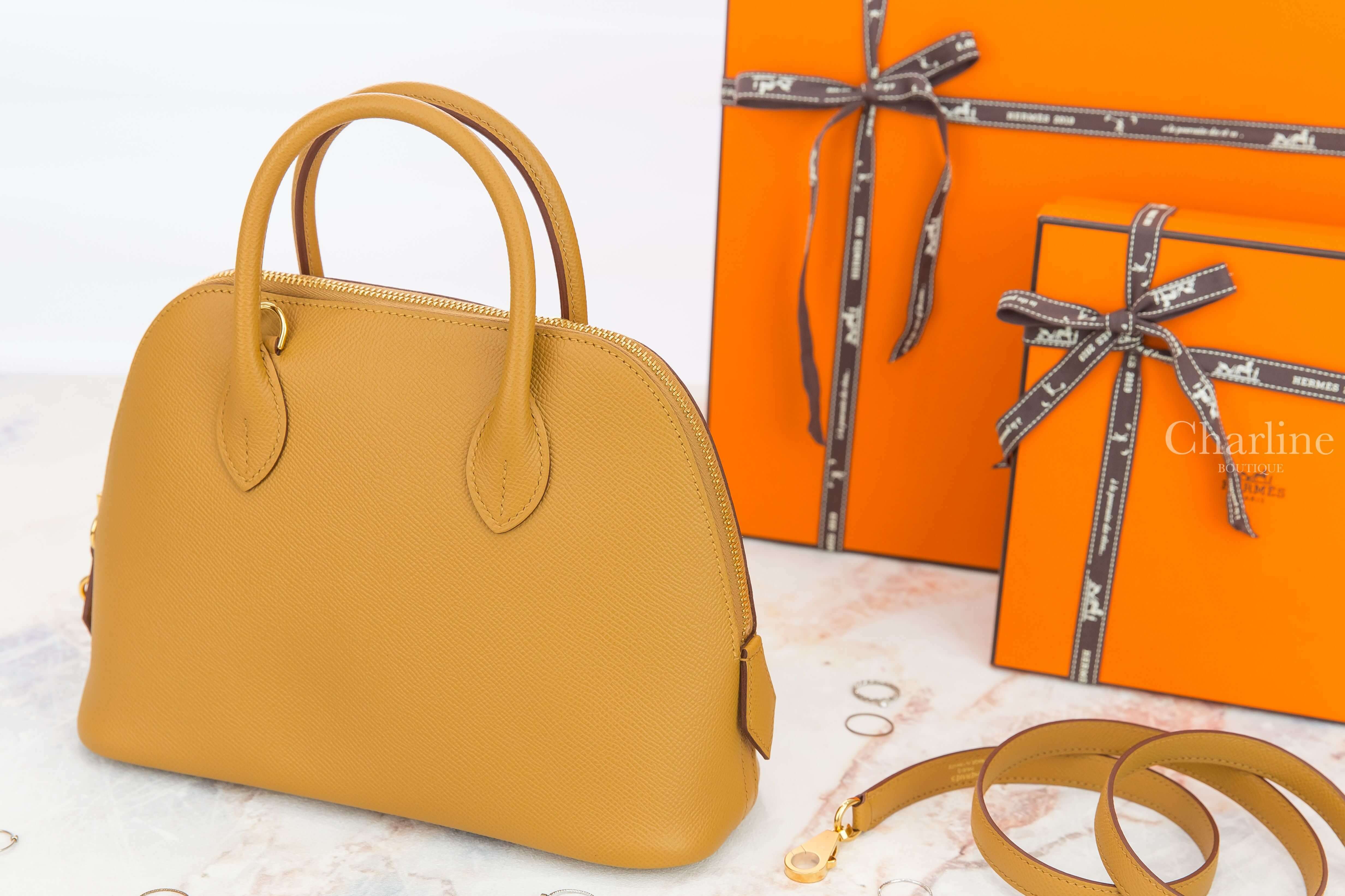 Hermès Sac Bolide 1923 25cm 2S Sesame Veau Epsom Z刻芝麻黃金釦手提肩背包-Charline Boutique 精品代購