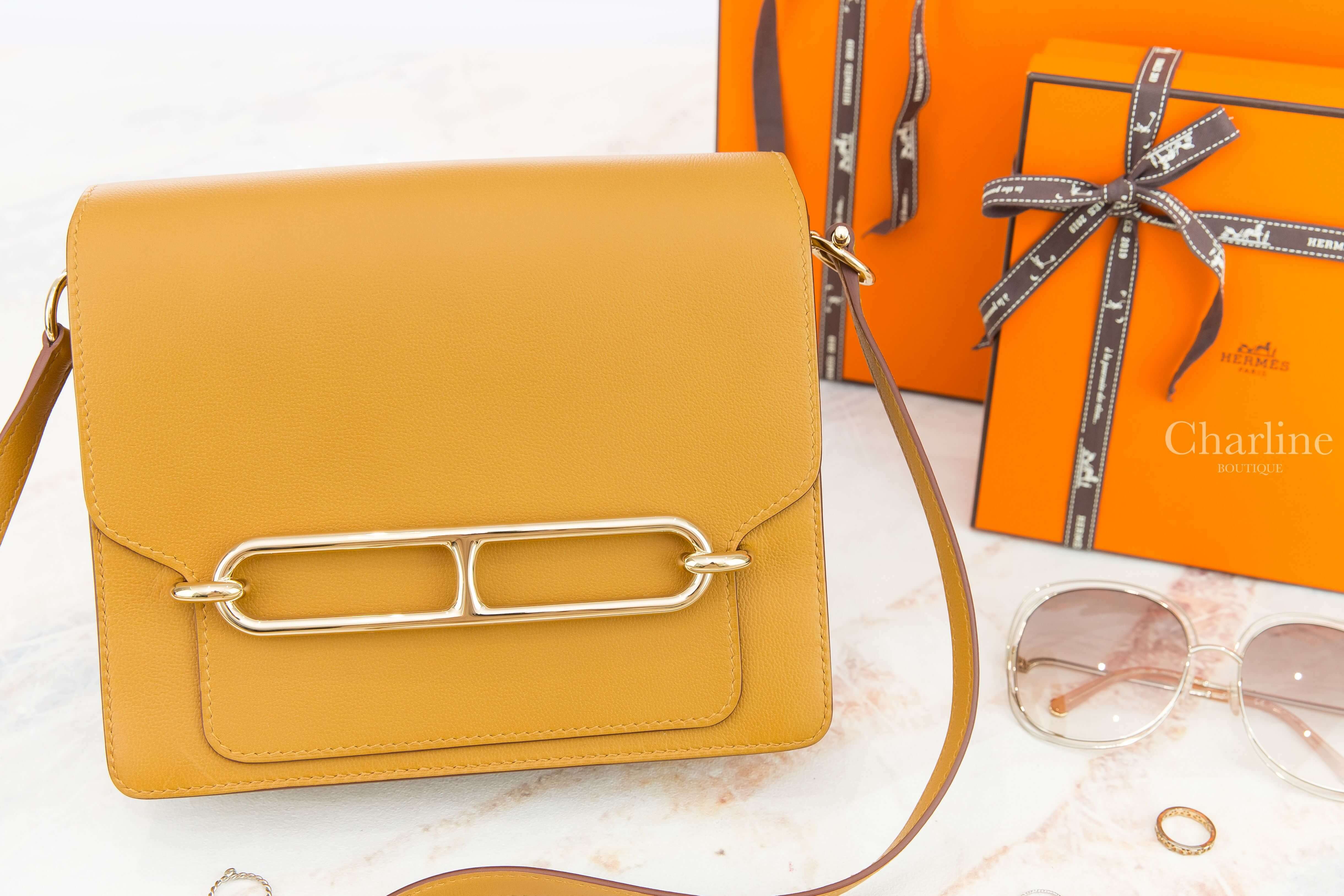 Hermès Roulis 23 Bag 2S Sesame Allegro 芝麻黃金釦肩背包
