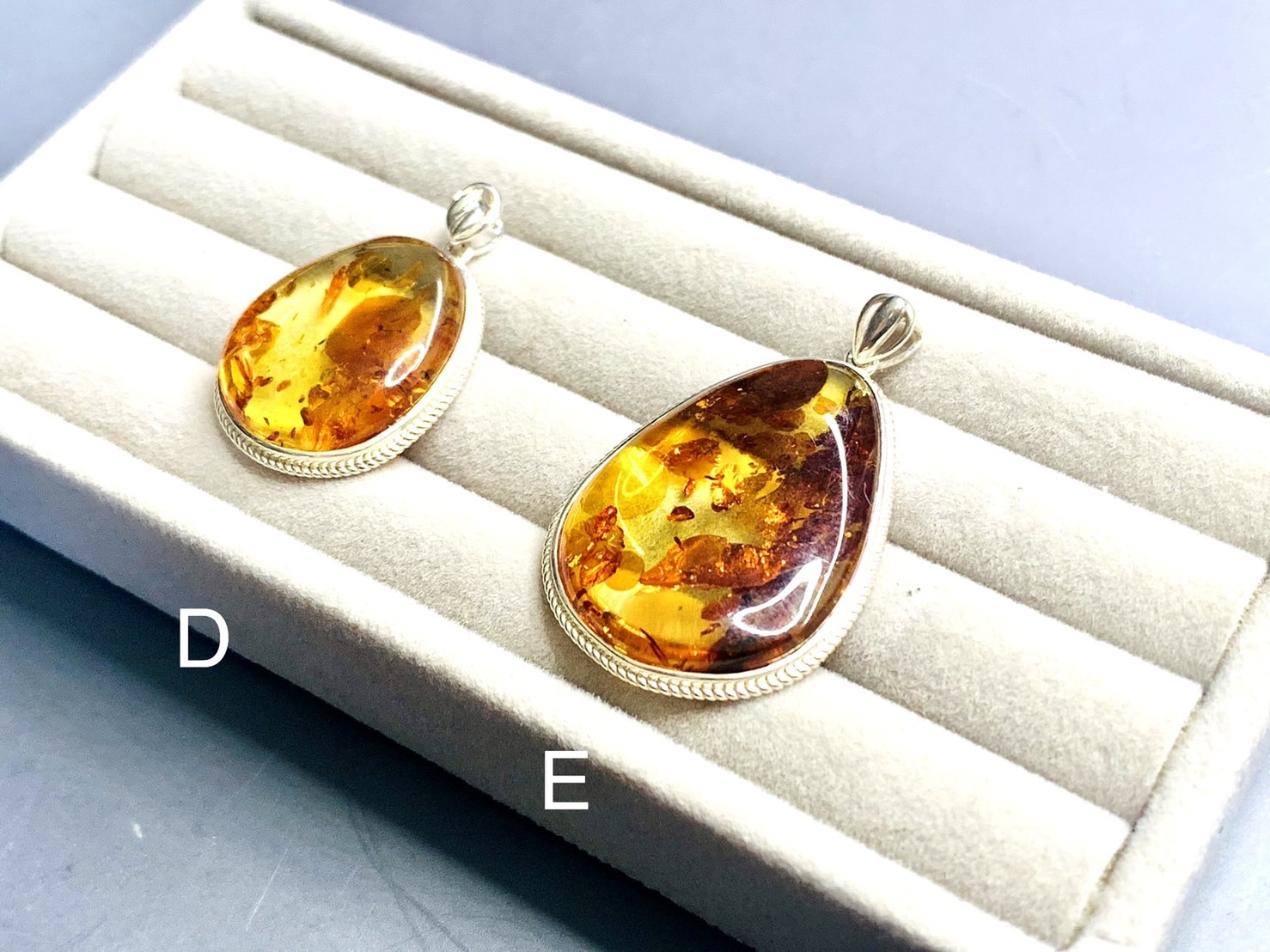 琥珀銀鑲製項鍊墜丨健康呵護良選