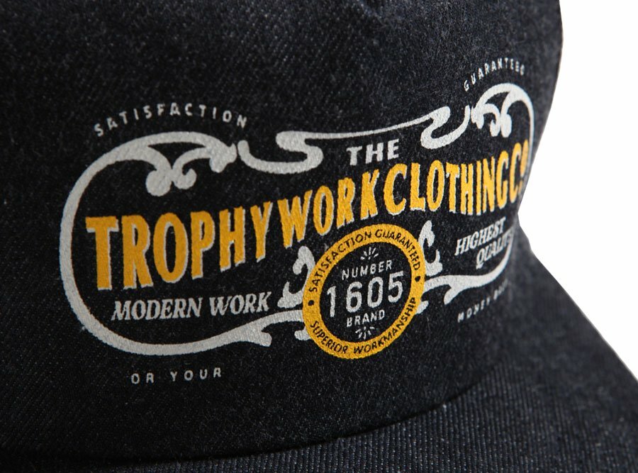 TROPHY CLOTHING - 15TH WORK LOGO DENIM TRACKER CAP 十五週年