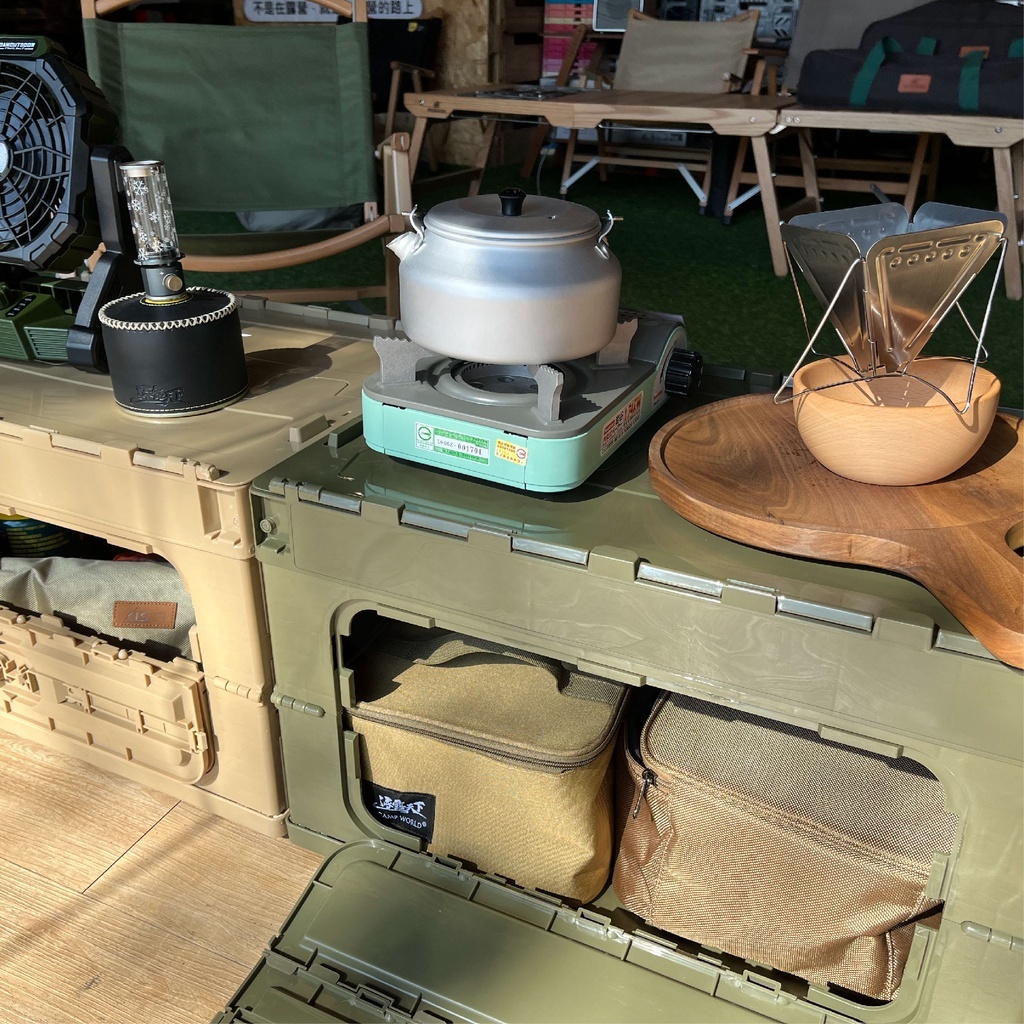 【CAMPWORLD】逐露天下 速收折疊收納箱50L