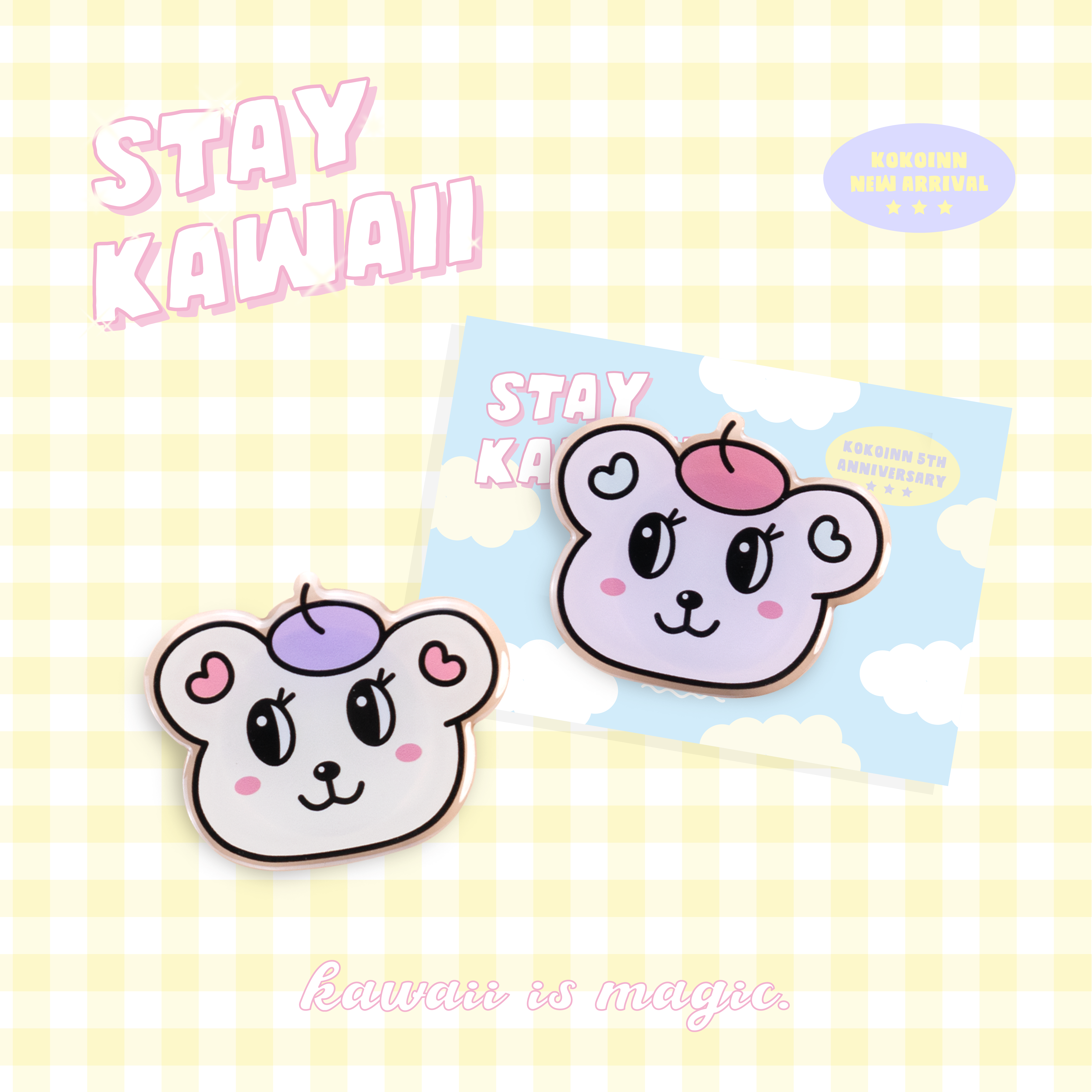 こ♡こ Stay Kawaii 手機伸縮支架