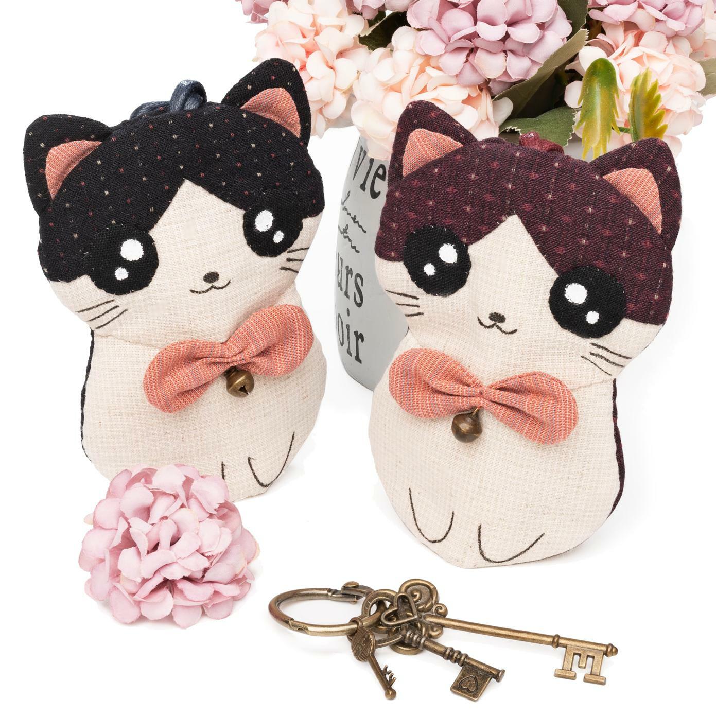 貓咪造型鑰匙包(材料包)/個