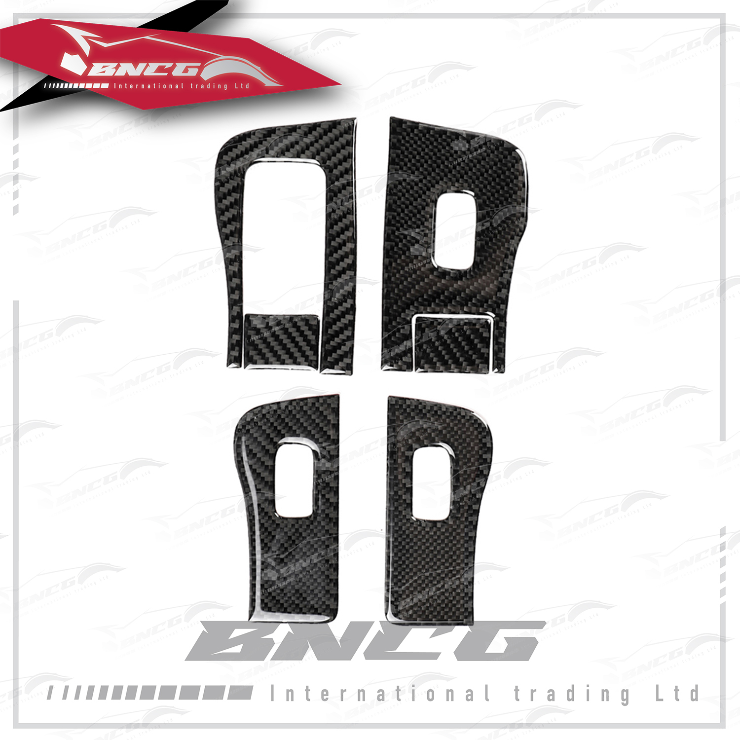 特斯拉 Tesla Model 3 17-20年式 改裝 卡夢 碳纖維 內飾件 車窗按鍵 裝飾貼片【4組入】