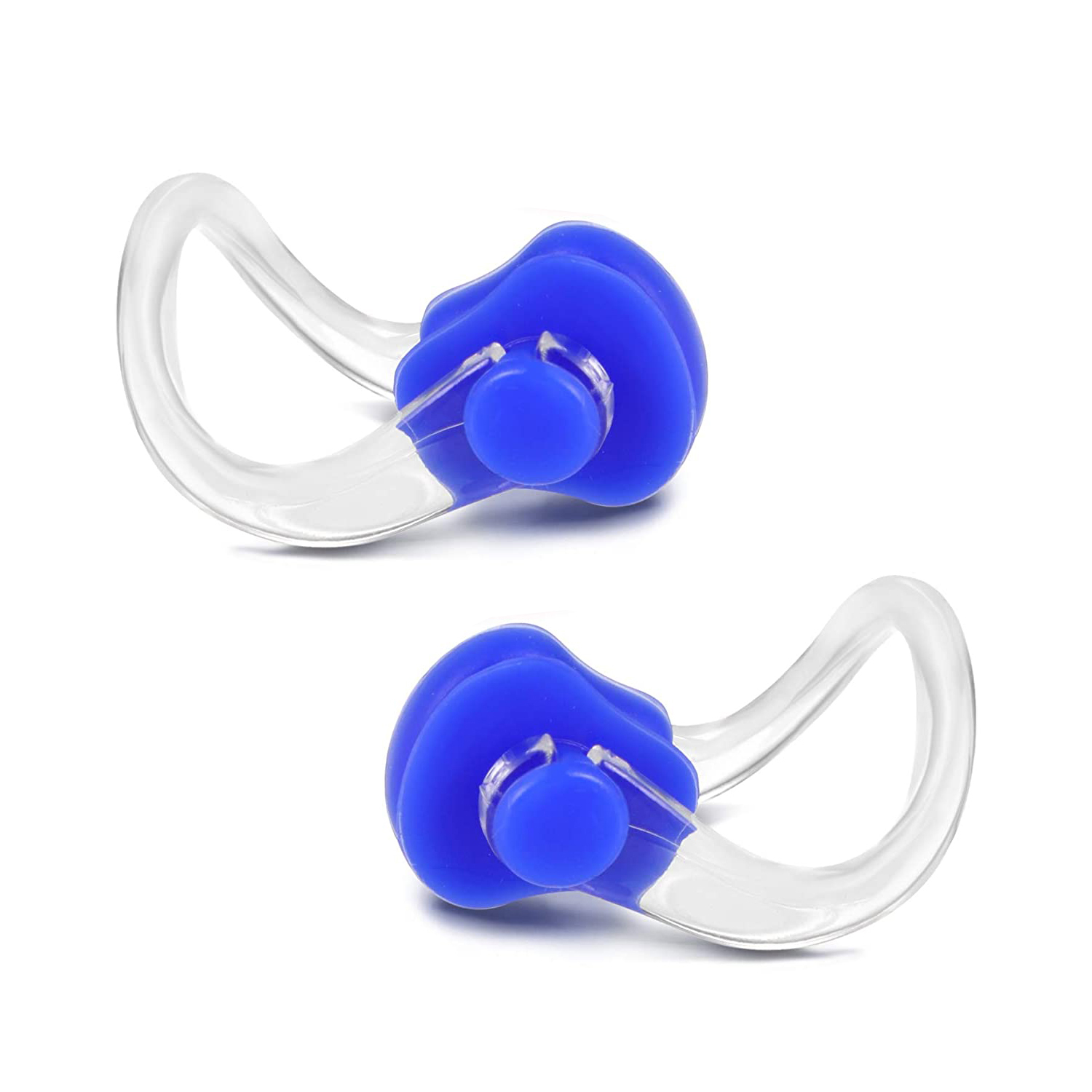 firered 2Pcs Waterproof Silicone Swimming Nose Clip Plu