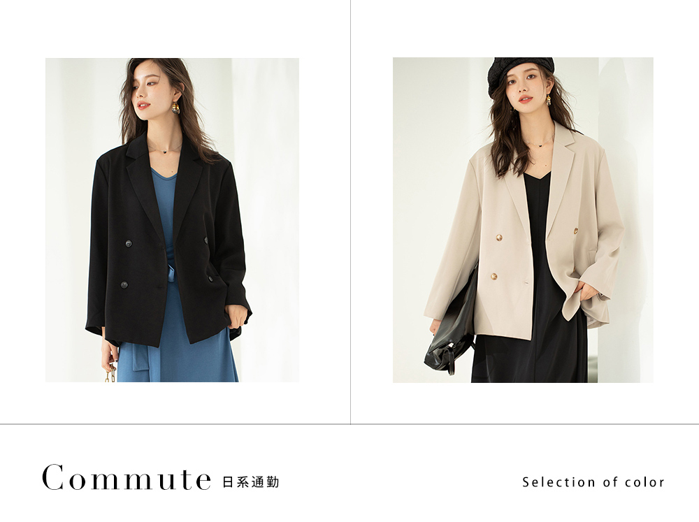 DEER.W 翻領雙排釦西裝外套