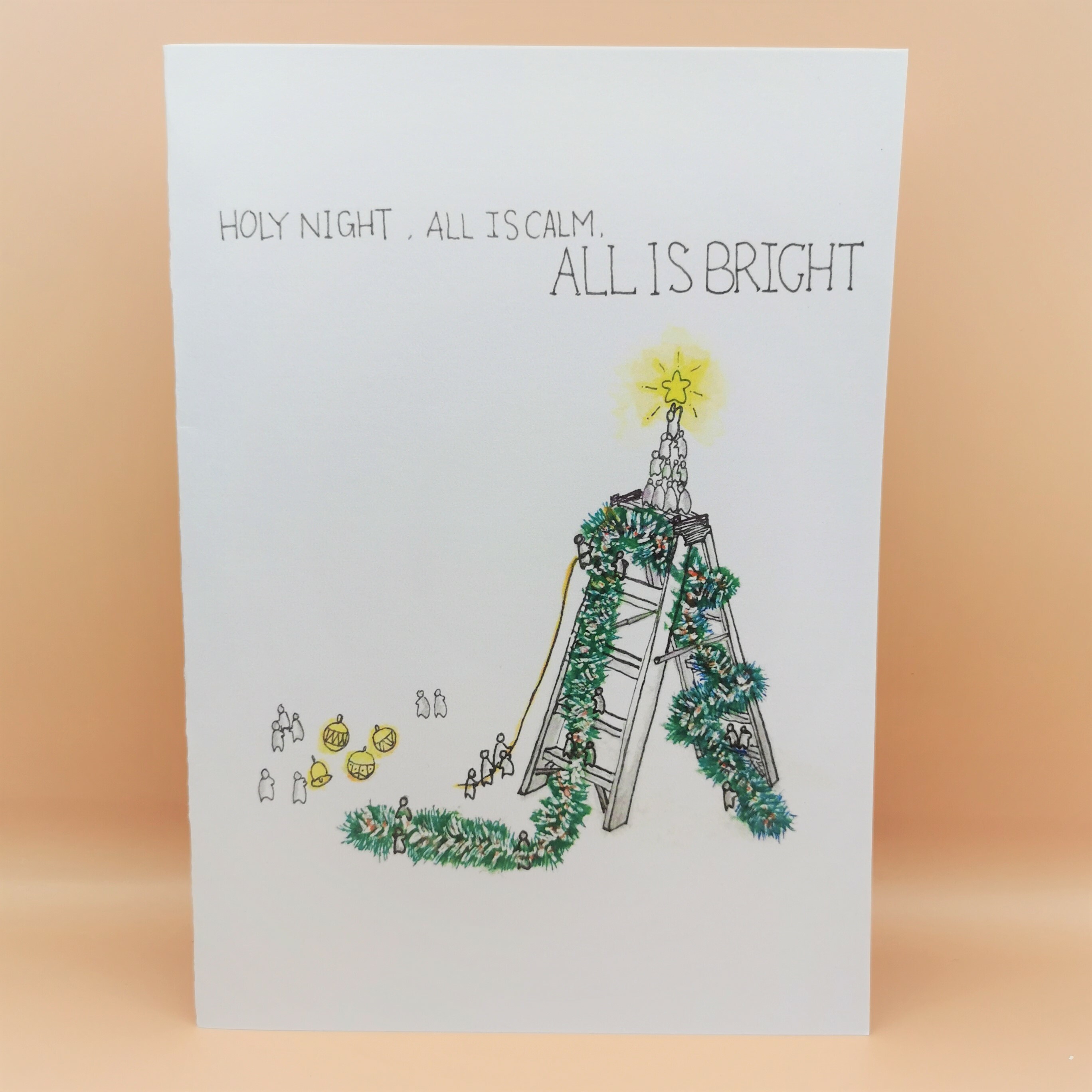 聖誕卡 ( 梯子 )
