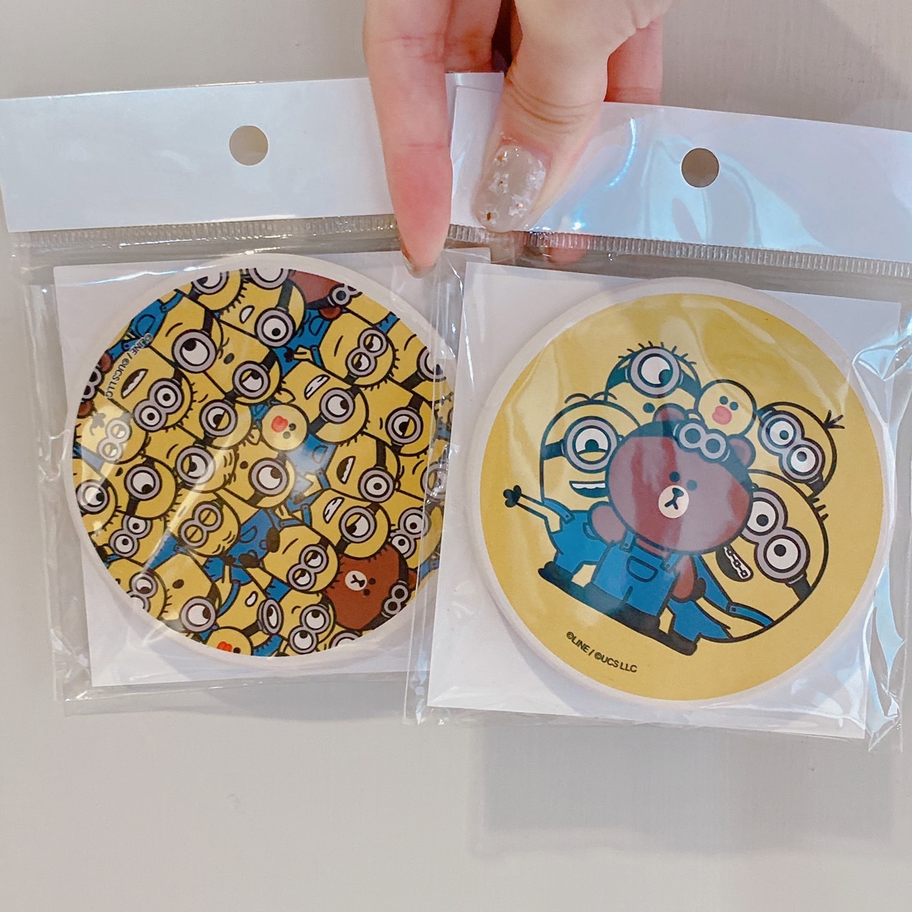 【現貨】日本小小兵 X LINE FRIEND 聯名吸水杯墊