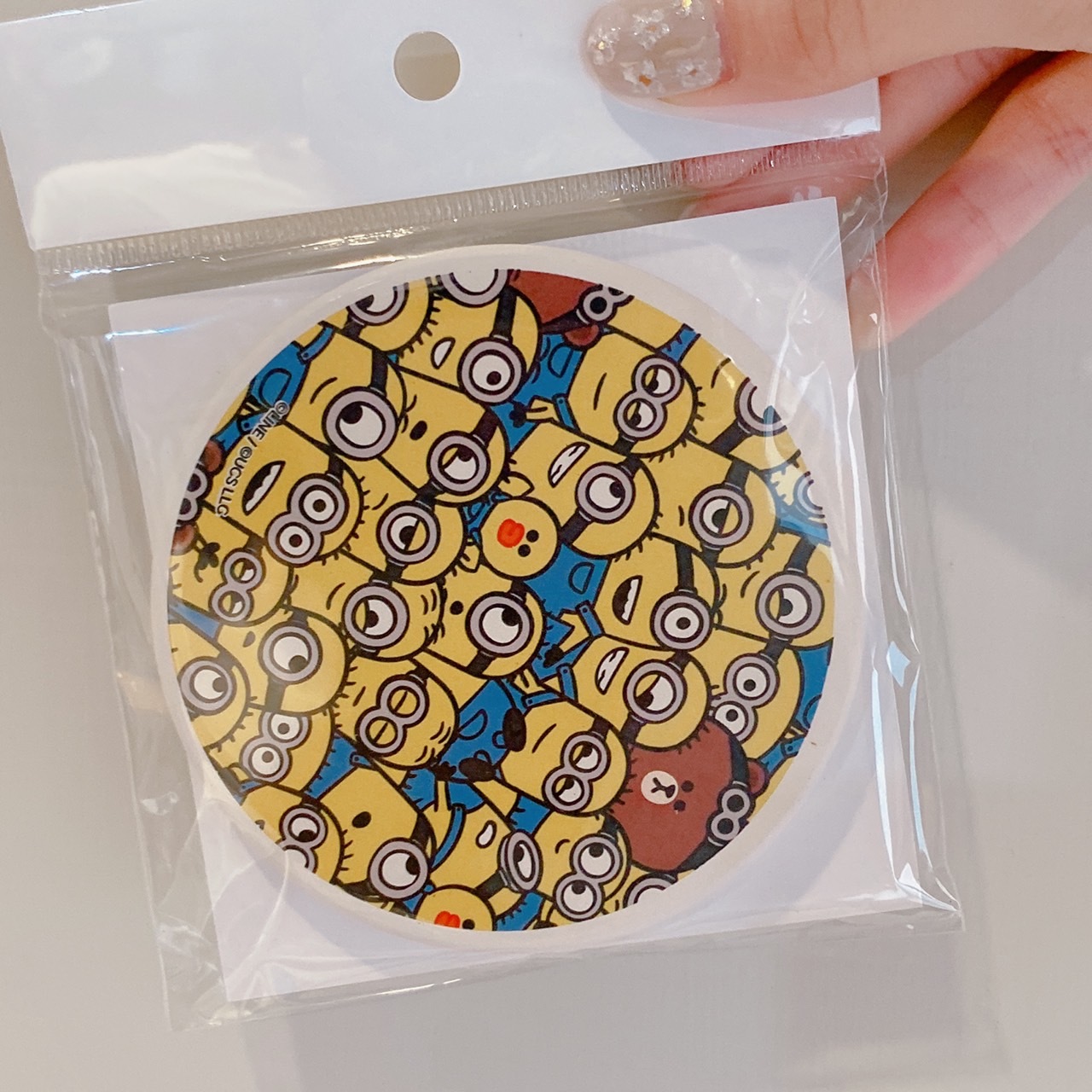 【現貨】日本小小兵 X LINE FRIEND 聯名吸水杯墊