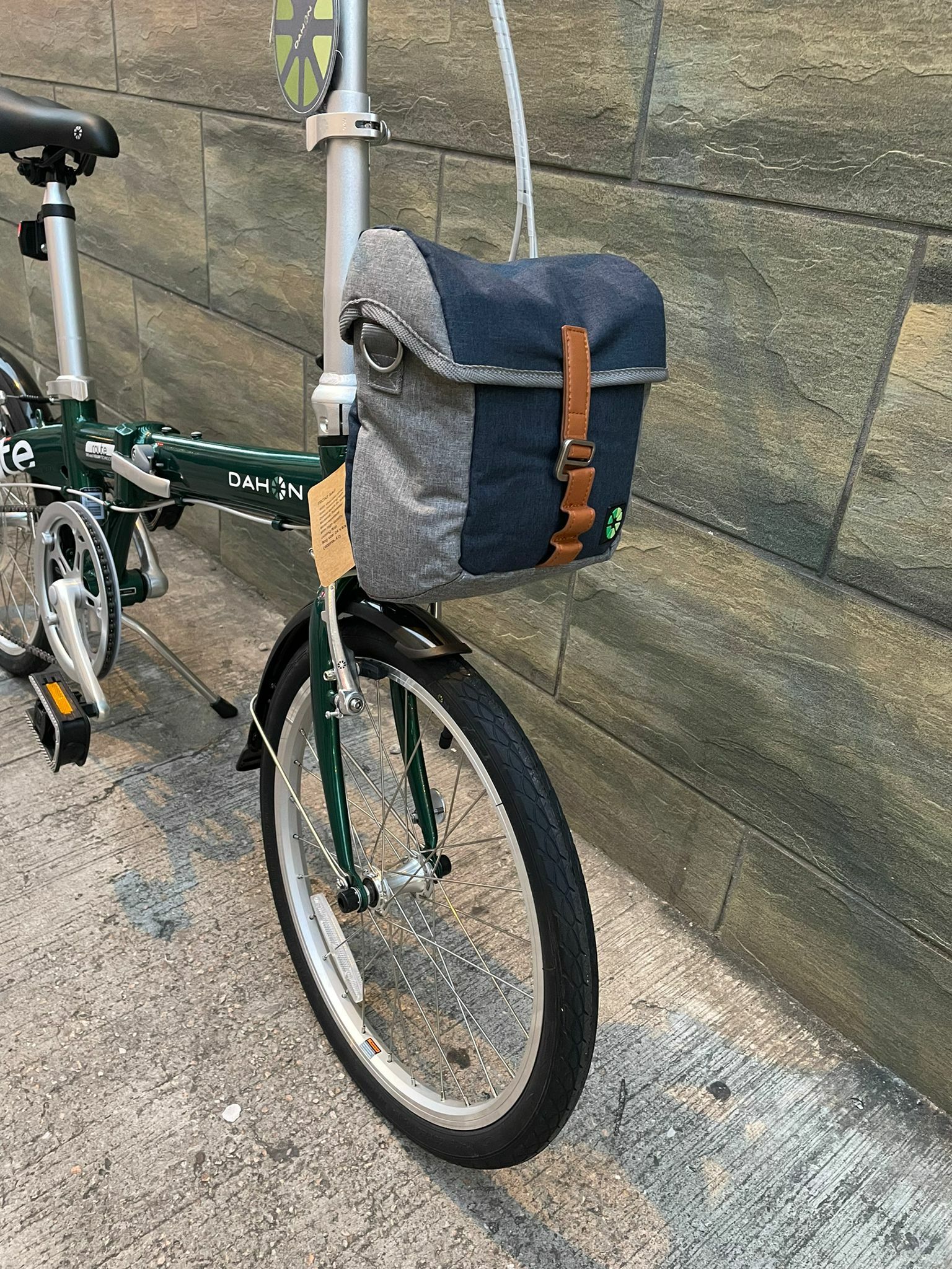 DAHON 車前袋-藍灰色 (外銷版配件)