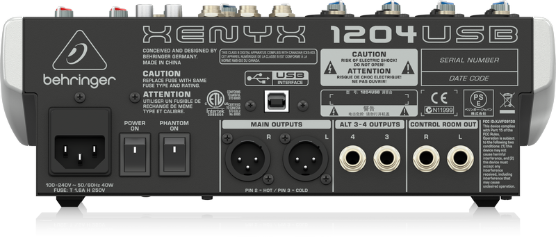 Behringer Xenyx 1204USB 類比混音器 混音機