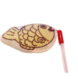 Comet 潔牙伸縮貓棒 鯛魚燒（貓玩具）