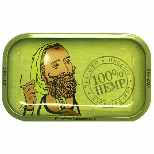 ZIG ZAG ROLLING TRAY - ORGANIC HEMP DESIGN